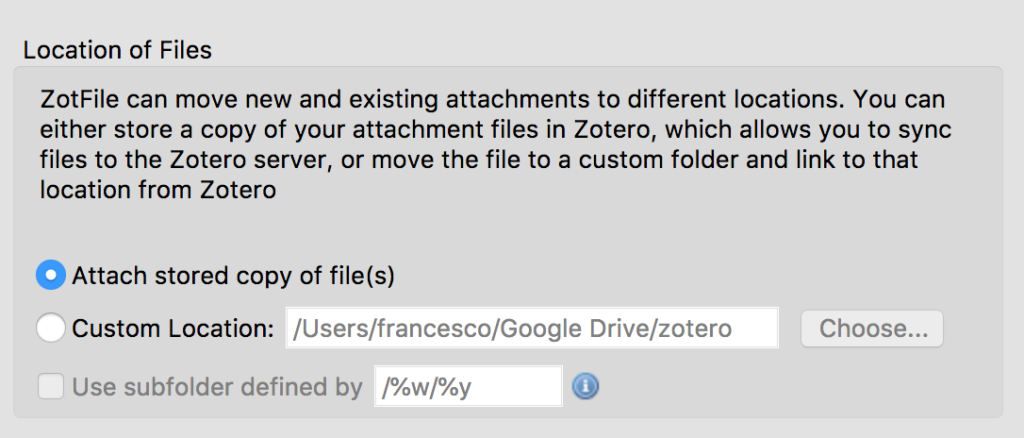 ZotFile settings while using WebDAV